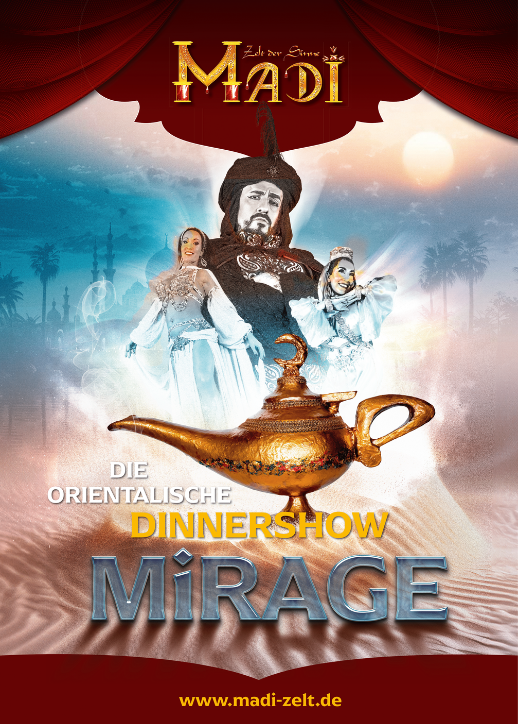 "Mirage" Dinnershow im MADI-Zelt der Sinne-Innenring